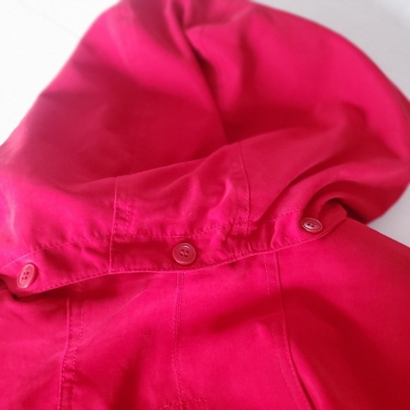 Gallery Women's Red Soft Shell Coat Removable Lining & Hood Sz L Casual Outdoor - Picture 6 of 15